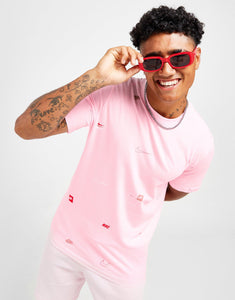 NIKE T-SHIRT AOP LOGO T PINK