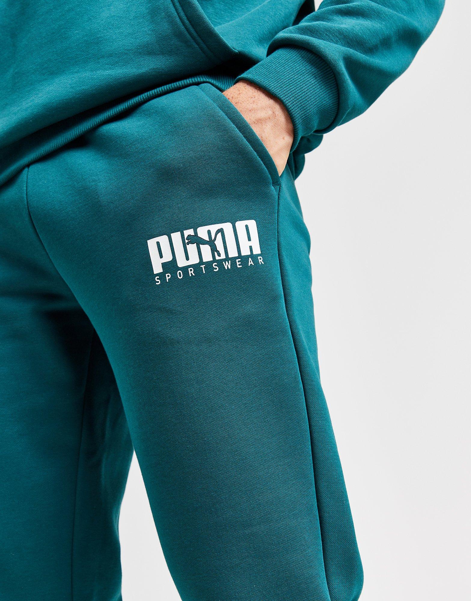 Green Puma Core Sportswear Joggers LondonShop Maroc