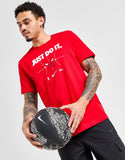 Red Nike NBA Chicago Bulls Just Do It T-Shirt