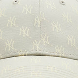 New York Yankees Womens Monogram Light Beige 9FORTY Adjustable Cap