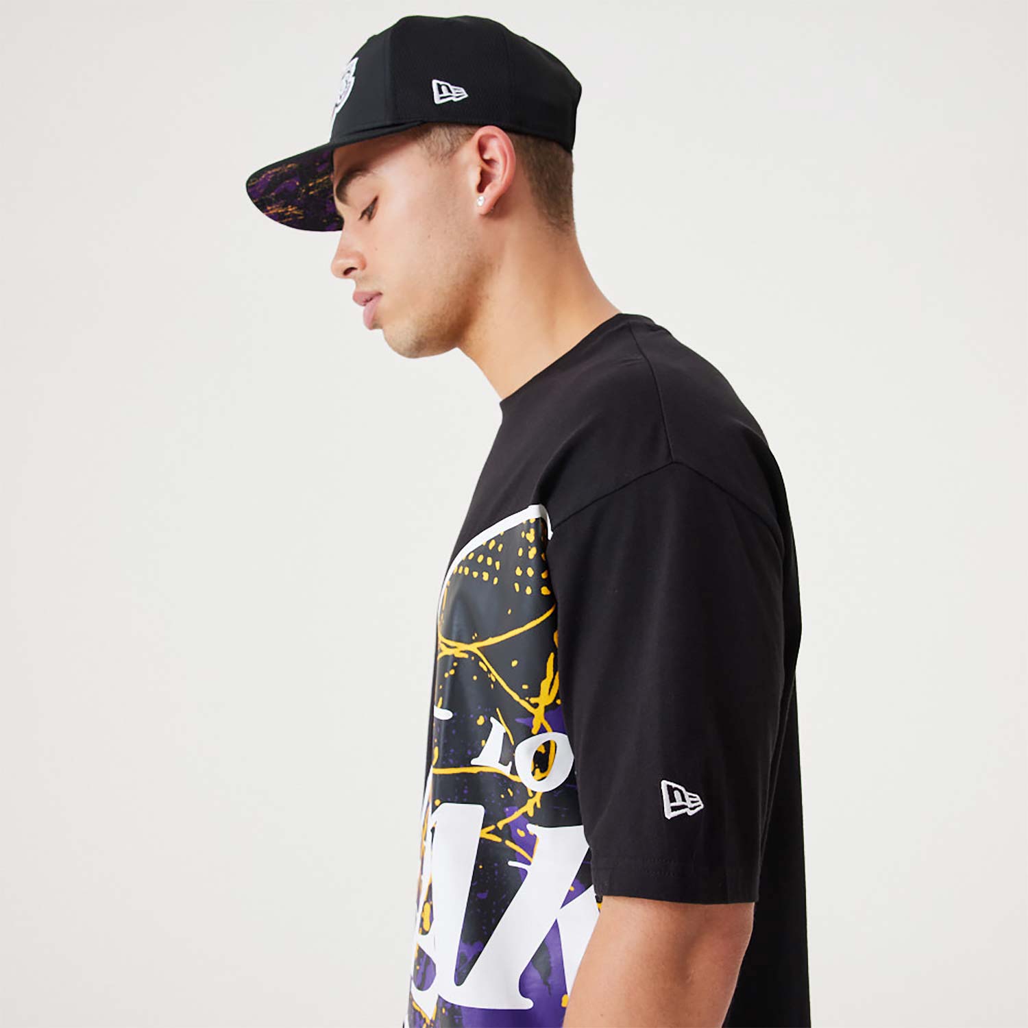 TEAM LOGO LA LAKERS NBA T-SHIRT 'BLACK