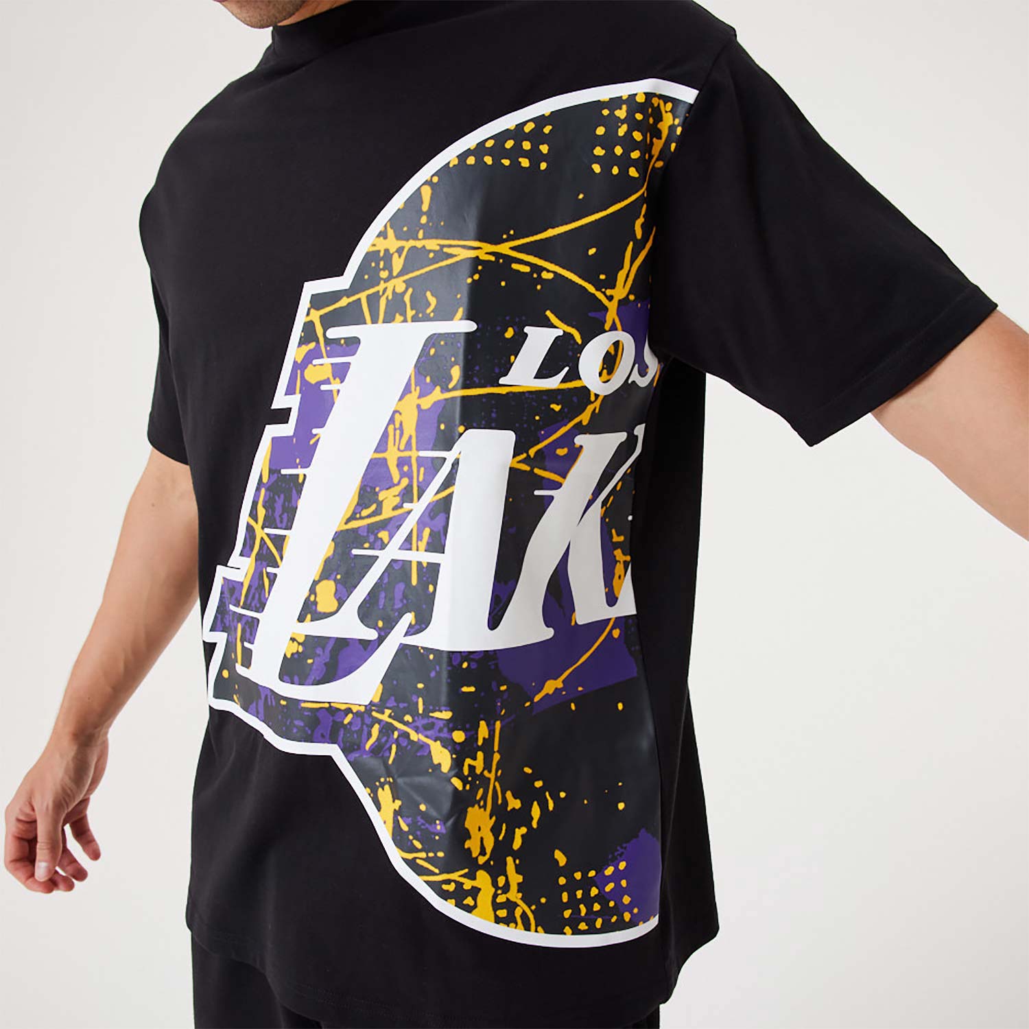 TEAM LOGO LA LAKERS NBA T-SHIRT 'BLACK