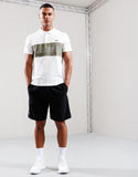 Lacoste Colour Block Polo Shirt White/Khaki