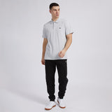Lacoste Mens Contrast Stripe Polo Grey
