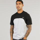 Lacoste Colour Block T-Shirt Silver Chine/Black