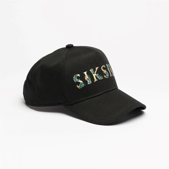 Black SikSilk Lettering Snapback Cap