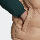 Regen Green hooded down jacket