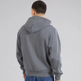 Champion Mens State Of Play Varsity Logo Full Zip Hoodie Grey