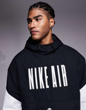 Nike Air woven jacket in black and white