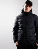 Lyle & Scott Wadded Jacket Jet Black