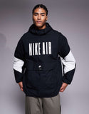 Nike Air woven jacket in black and white