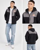 Mens Drago Hooded Fleece Jacket Black