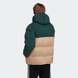 Regen Green hooded down jacket