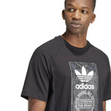 adidas Originals Lifestyle Camo Tounge T-Shirt in Black