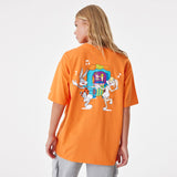 Looney Tunes x Retro Classics Flintstones Orange Oversized T-Shirt