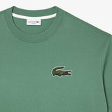 Lacoste Loose Fit Large Crocodile Organic T-Shirt in Green