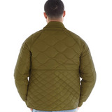 Lyle And Scott Vintage Mens Quilted Bomber Jacket  Rankin Olive