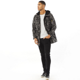 Lyle And Scott Vintage Mens Casuals Parka True Black Print