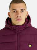 Lyle & Scott Lightweight Puffer Jacket Burgundy