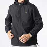 Lyle and Scott Black Hooded Windbreaker