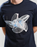 Lyle & Scott 3D Line Graphic T-Shirt Dark Navy