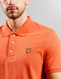 Lyle And Scott Short Sleeve Polo Shirt in Orange