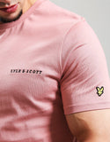 Lyle & Scott Embroidered T-Shirt Ash Red/Jet Black