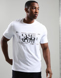 Lyle & Scott Formation Blur Graph T-Shirt White