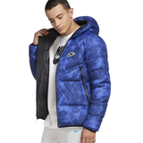Nike Men's Down Fill Hooded Puffer Jacket Royal Blue