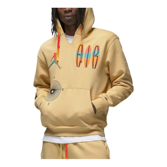 Air Jordan Flight MVP Fleece Hoodie 'Yellow Beige'