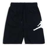 Air Jordan Jumpman Fleece Shorts with Breathable Drawstring in Black