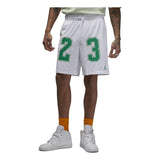 Air Jordan Essentials Graphic Mesh Shorts 'White Green'Men's