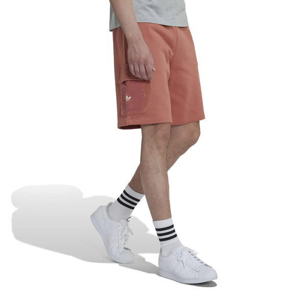 adidas Originals Mens Graphic Ozworld Cargo Shorts in Brown