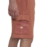 adidas Originals Mens Graphic Ozworld Cargo Shorts in Brown