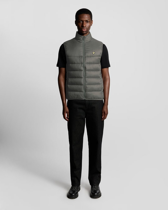 Lyle & Scott Men's Puffer Gilet in Olive