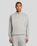 LOUNGEWEAR 1/4 ZIP TRACKSUIT - BEIGE MARL - Lyle & Scott