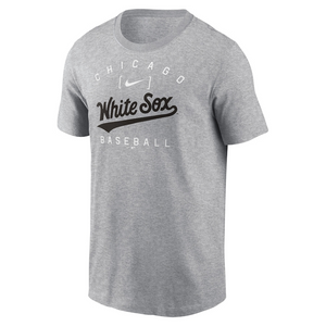 Chicago White Sox Nike Home Team Athletic Arch T-Shirt - Heather Gray