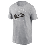 Chicago White Sox Nike Home Team Athletic Arch T-Shirt - Heather Gray