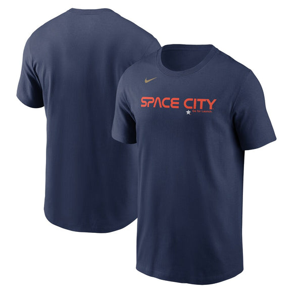 Men's Houston Astros Nike Navy City Connect Wordmark T-Shirt