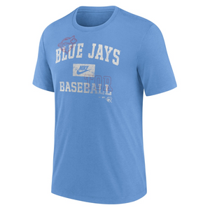 Men's Nike Cooperstown Arch Threads Toronto Blue Jays Tri-Blend T-Shirt
