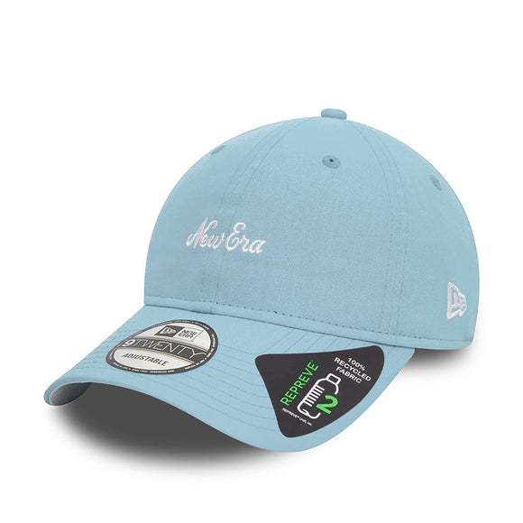 New Era Repreve Heritage Script Pastel Blue 9TWENTY Adjustable Cap