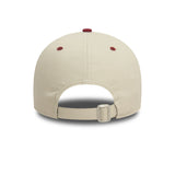 New Era Script Contrast Stone and Red 9FORTY Adjustable Cap