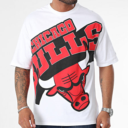 New Era New Era Chicago Bulls White Oversized T-Shirt