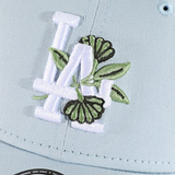 LA Dodgers MLB Floral Icon Pastel Blue 9FORTY Adjustable Cap |