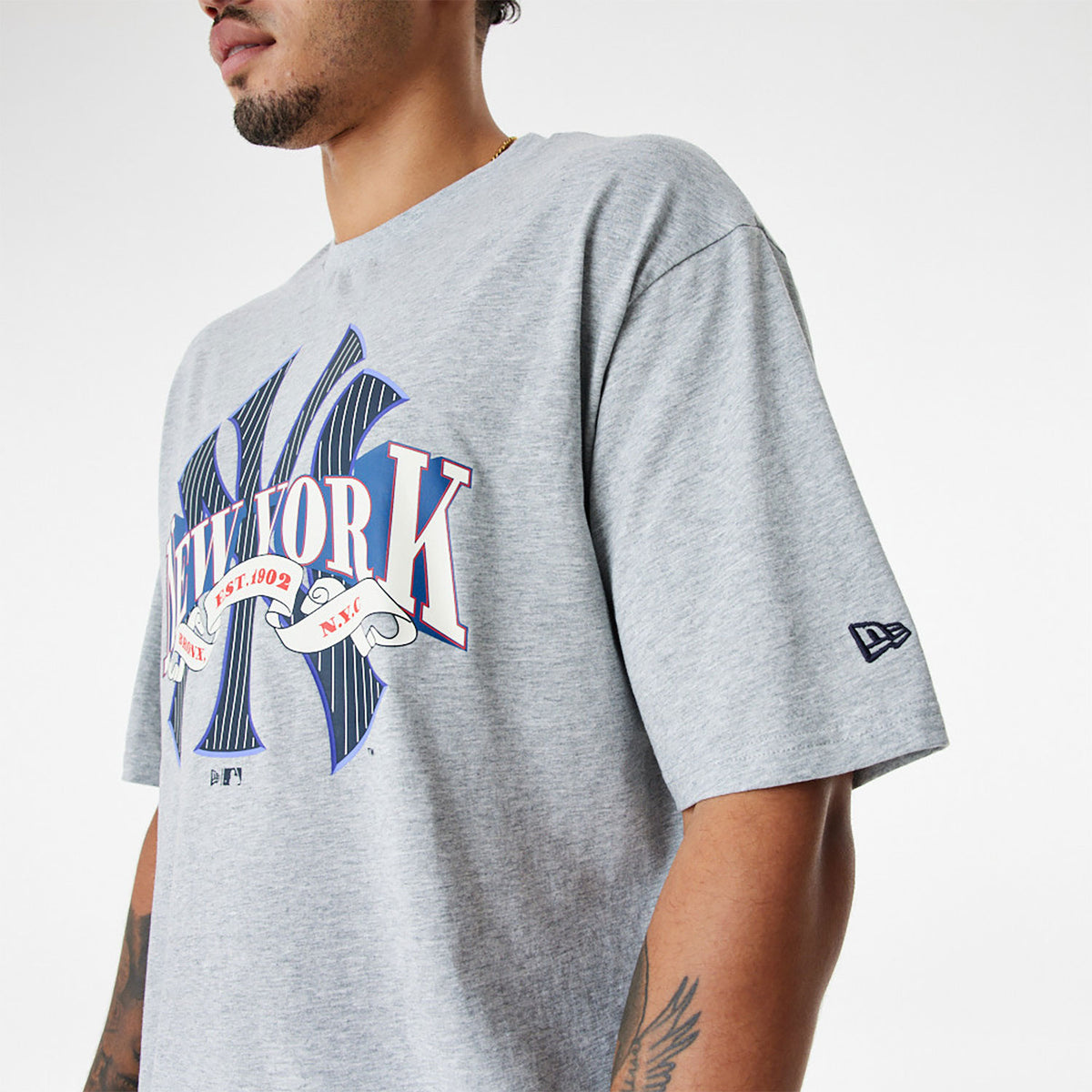 T-shirts New Era New York Yankees MLB Team Wordmark Oversized T-Shirt Grey | Footshop T-shirts New Era New York Yankees MLB Team Wordmark Oversized T-Shirt Grey | Footshop