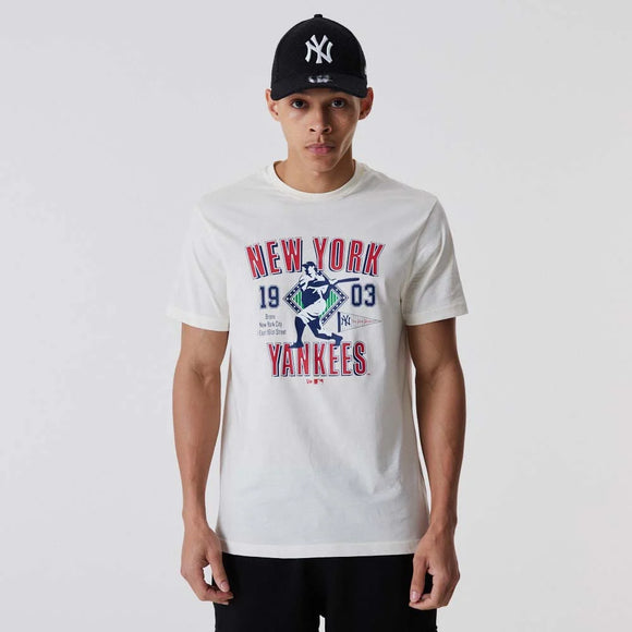 T-shirt New York Yankees Stadium Blanc