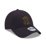 New York Yankees Team Outline Navy 9FORTY Adjustable Cap