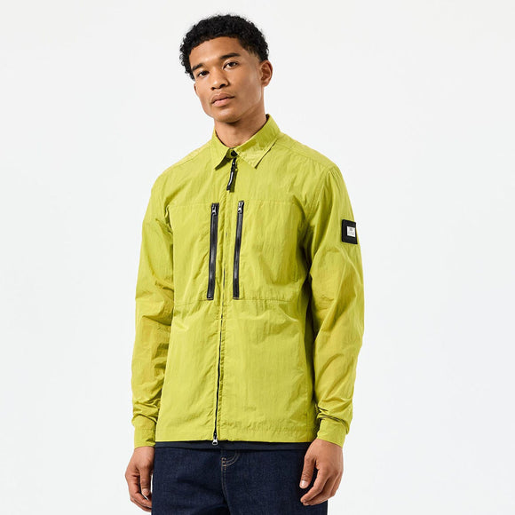 Weekend Offender Nicky Eyes Service Overshirt in Lime
