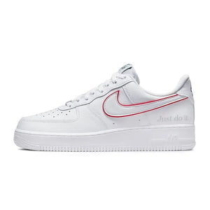 Nike Air Force 1 Low Just Do It White Noble Green Metallic Silver