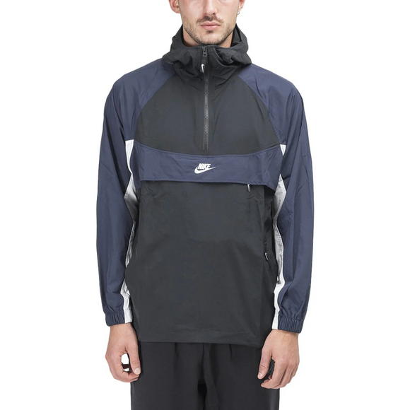 Nike Hooded Woven Jacket (Black / Navy)